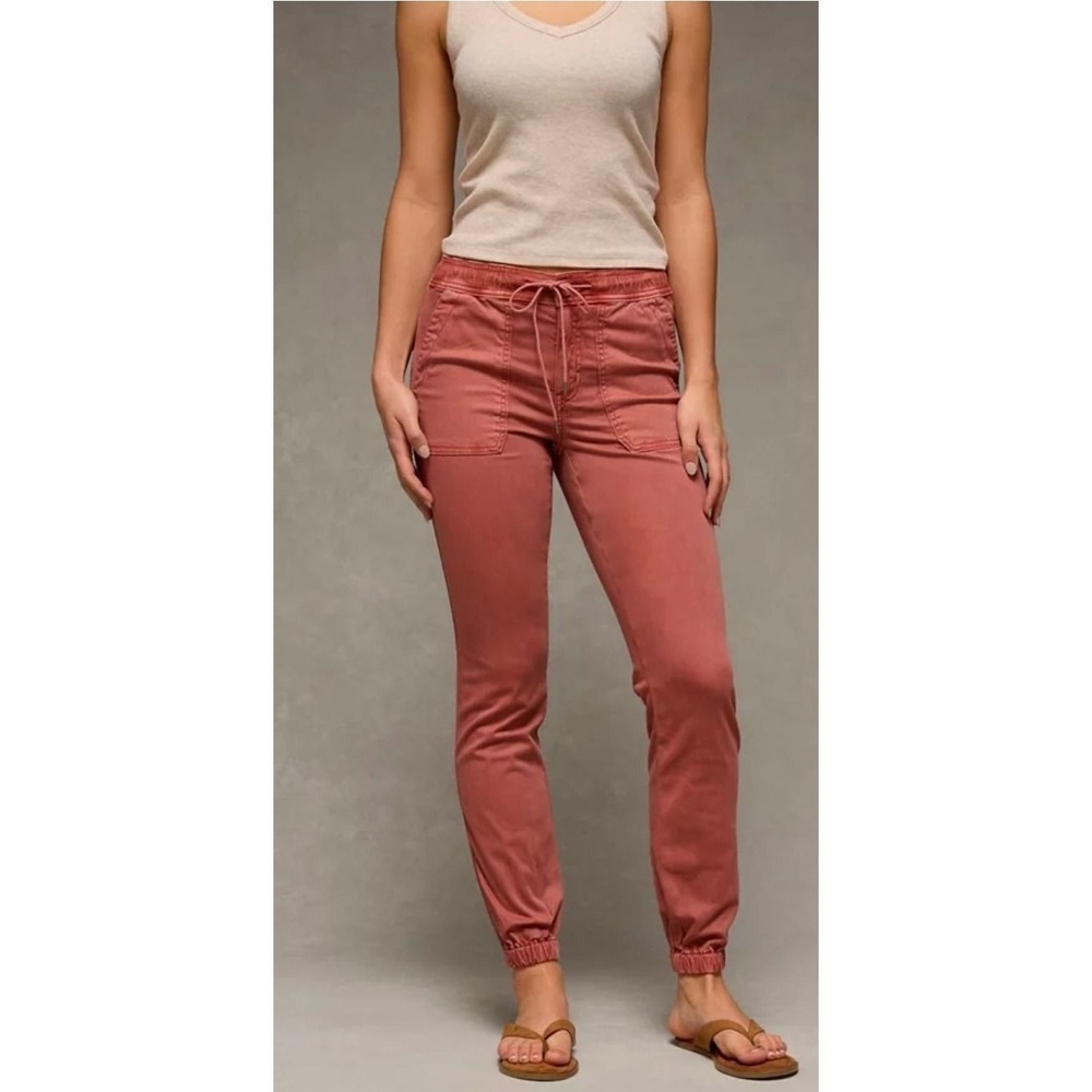 American Eagle Ne(x)t Level Stretch Joggers DARK Mauve PinkZipper Hem